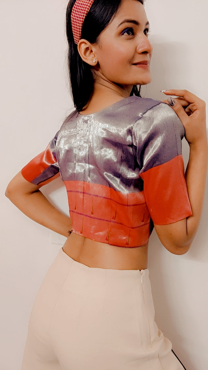 Pure Paithani Stitched Blouse with Muniya Border - Khinkhwab