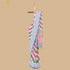 Pink & Green Pure Georgette Handloom Stripes Banarasi Saree - Khinkhwab