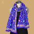 Blue Pure Georgette Aari Work Kashmiri Dupatta - Khinkhwab