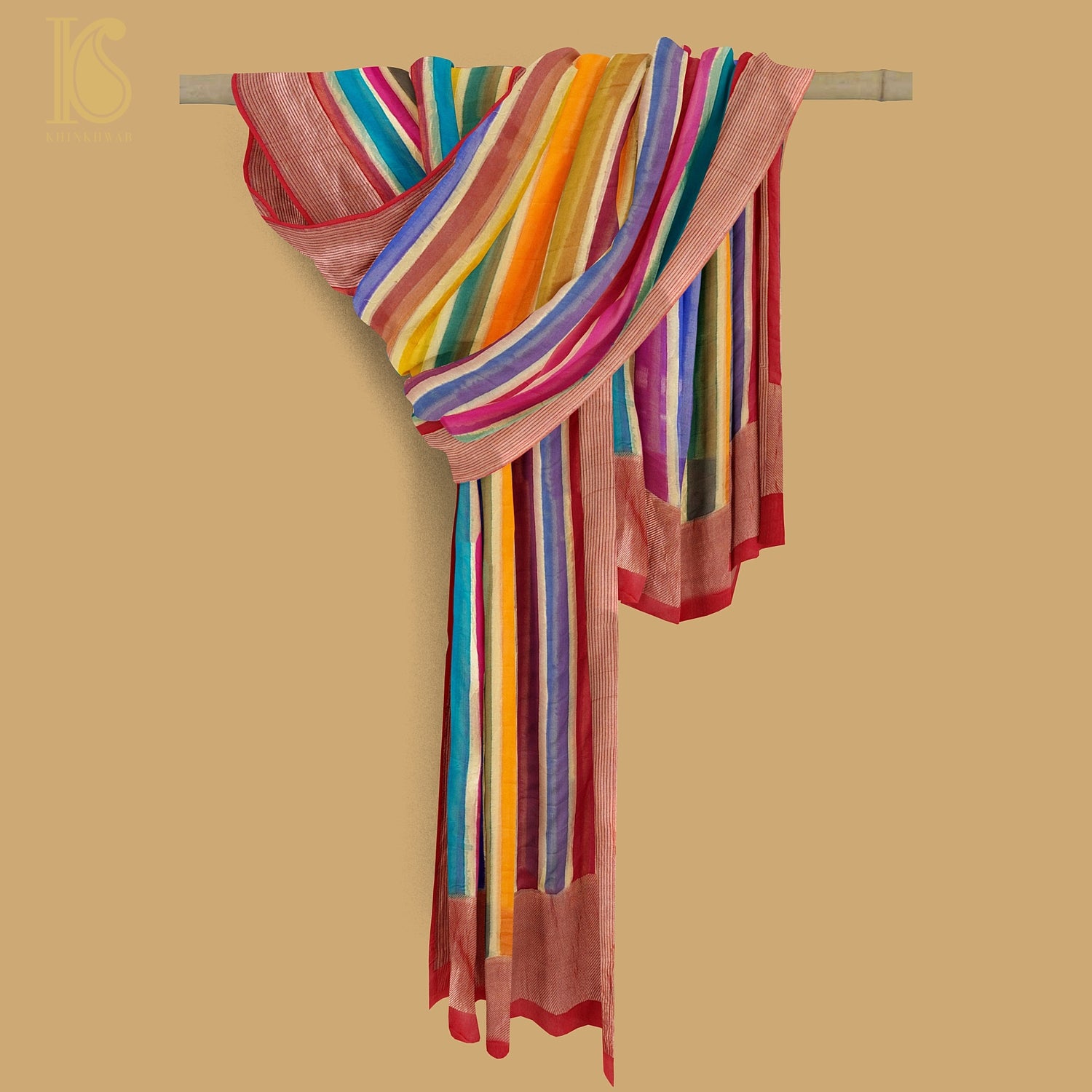 Rangkat Pure Georgette Handloom Banarasi Dupatta - Khinkhwab