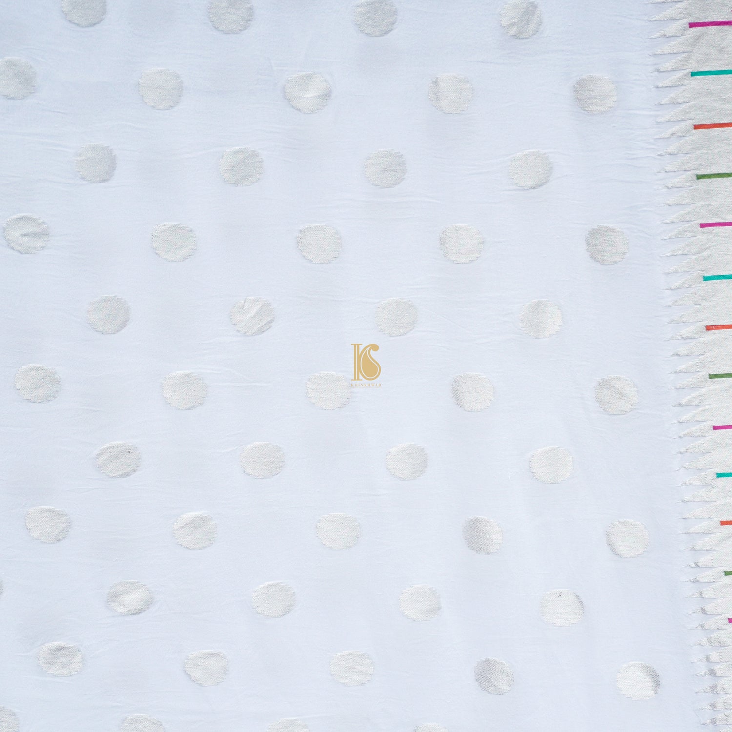 Handloom Pure Georgette Silver Zari Banarasi Dupatta - Preorder - Khinkhwab