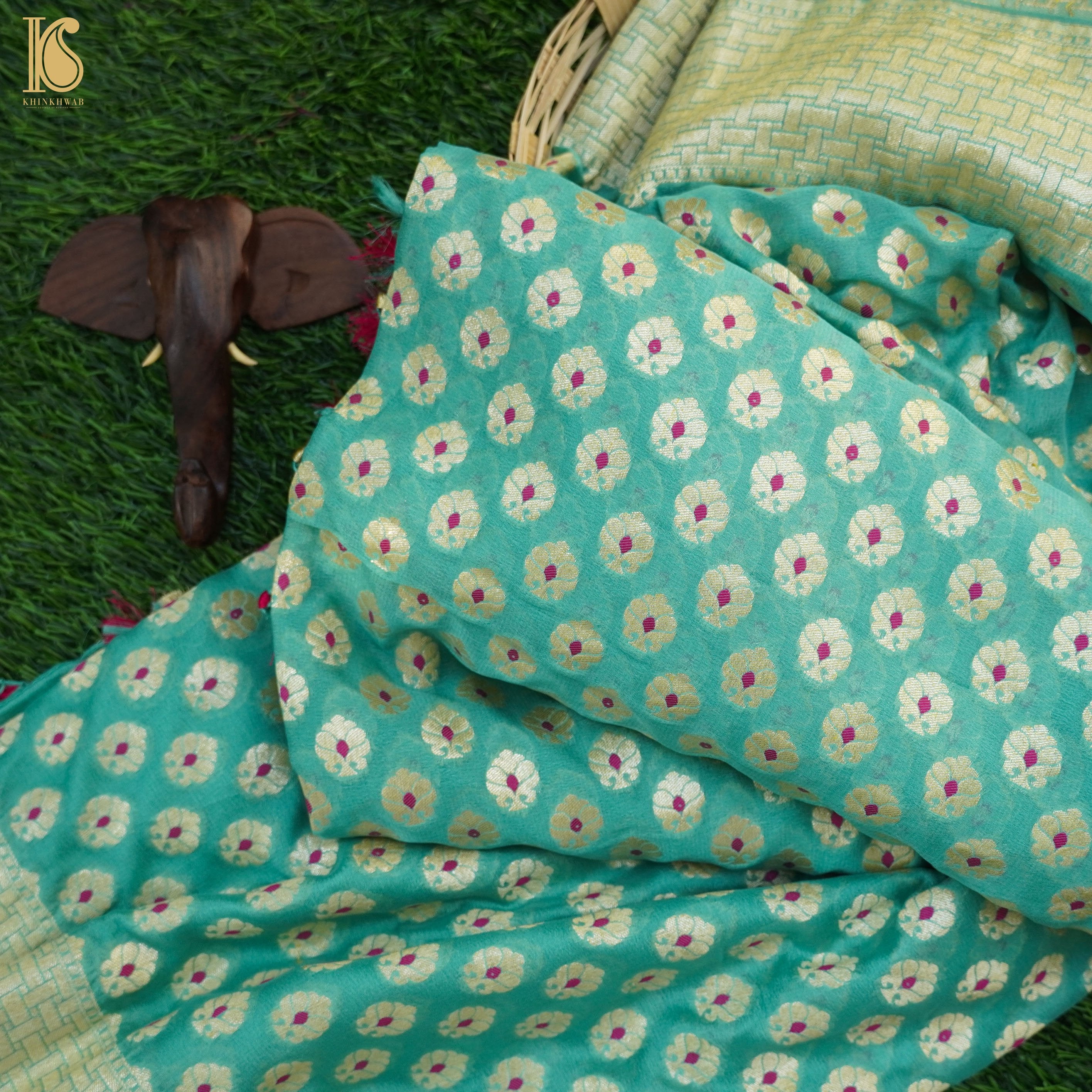 Pure Georgette Handloom Banarasi Saree - Khinkhwab