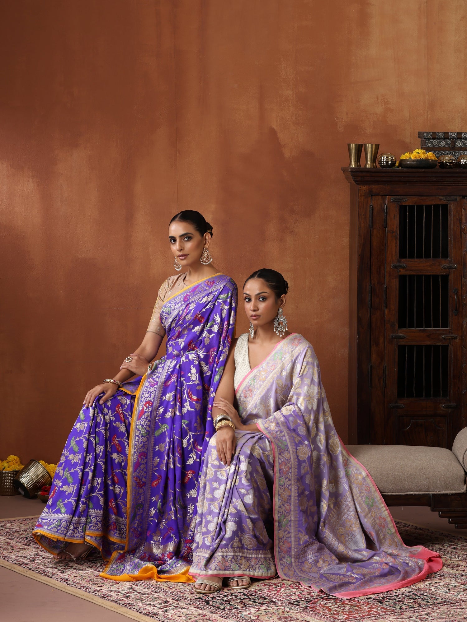 Lightweight Elegance – Georgette, Organza & Tissue Banarasi Sarees