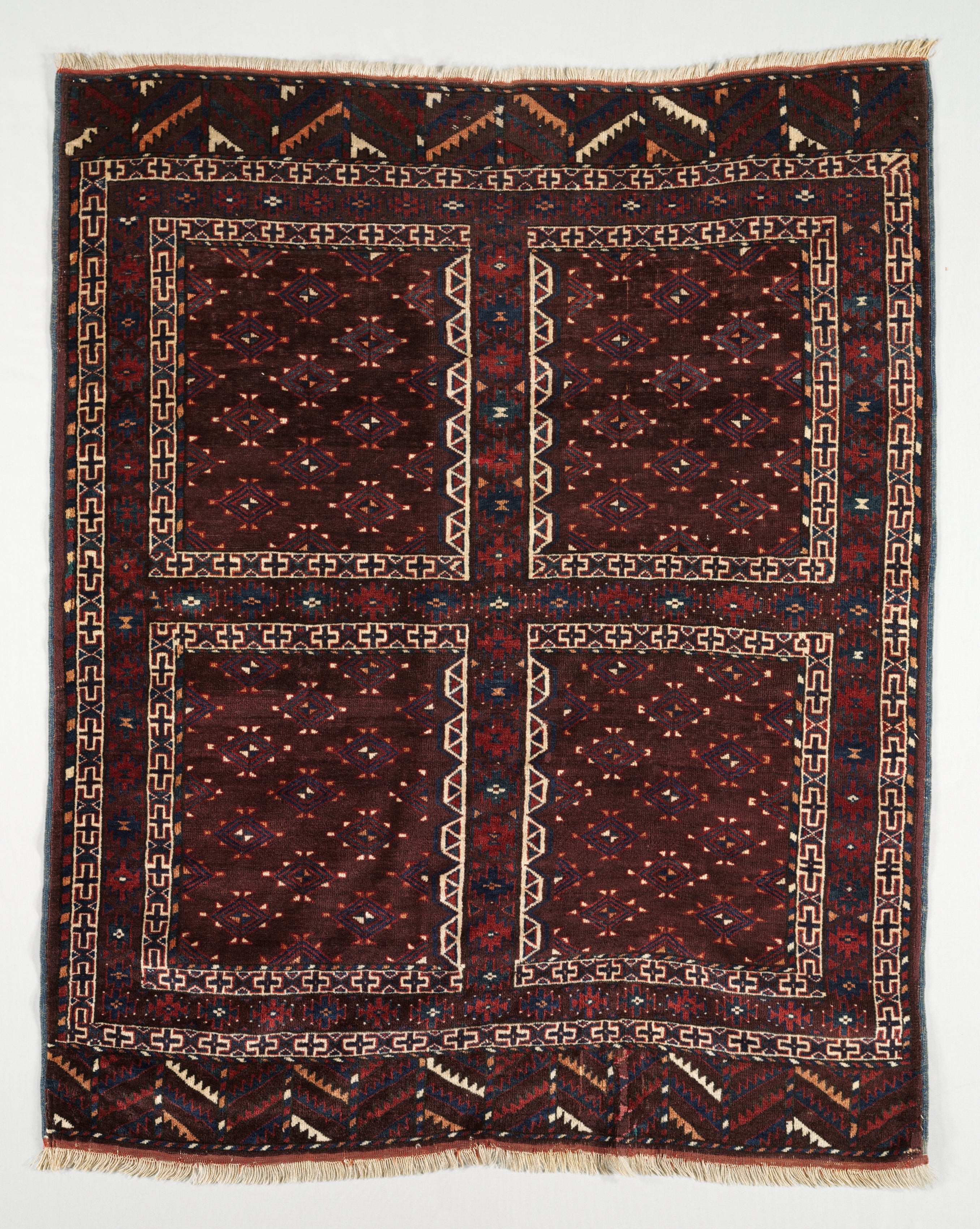 Turkmen Yomud door rug (ensi), 19th century — Cleveland Museum of Art