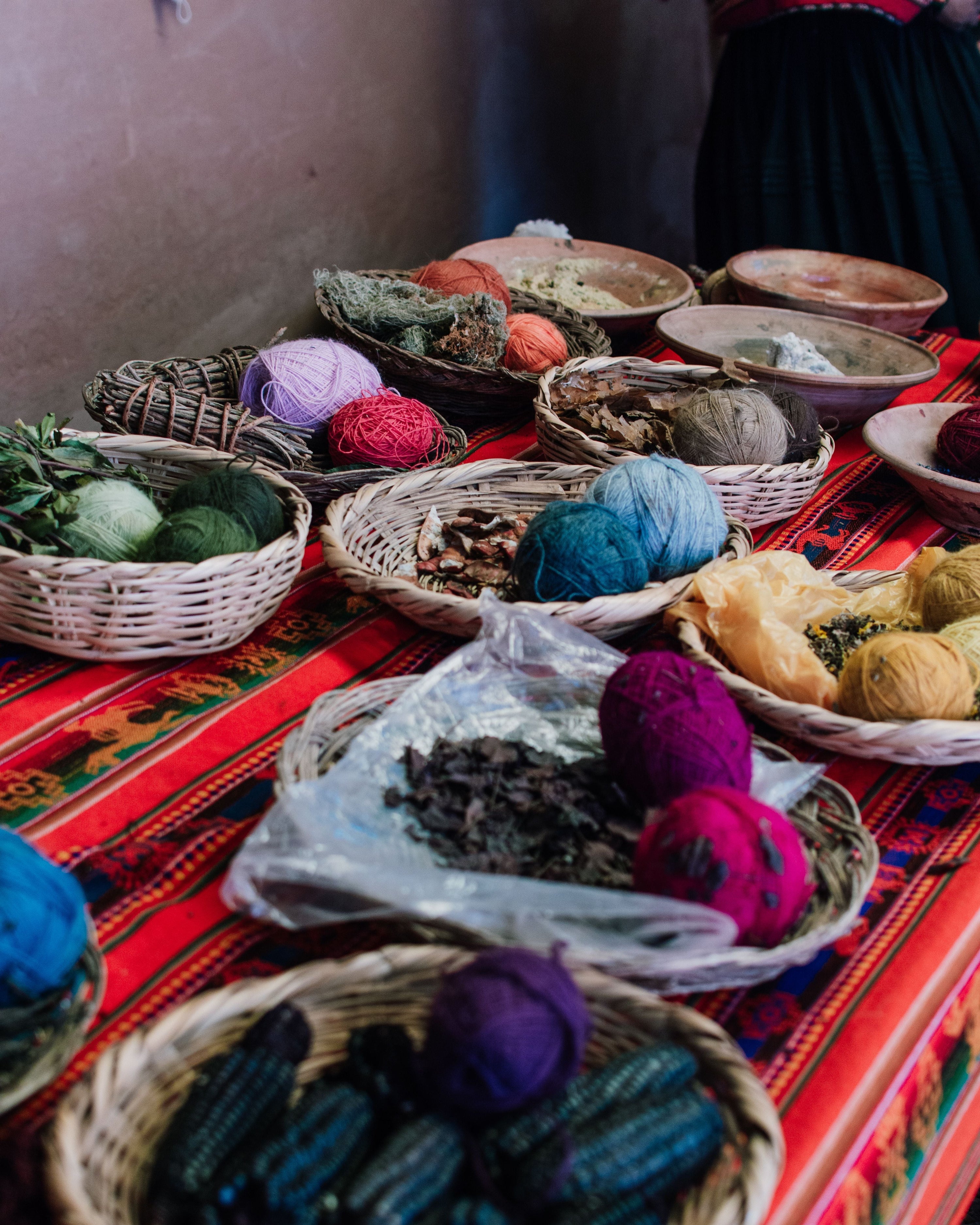 The dyeing process behind the colours of a Banarasi saree