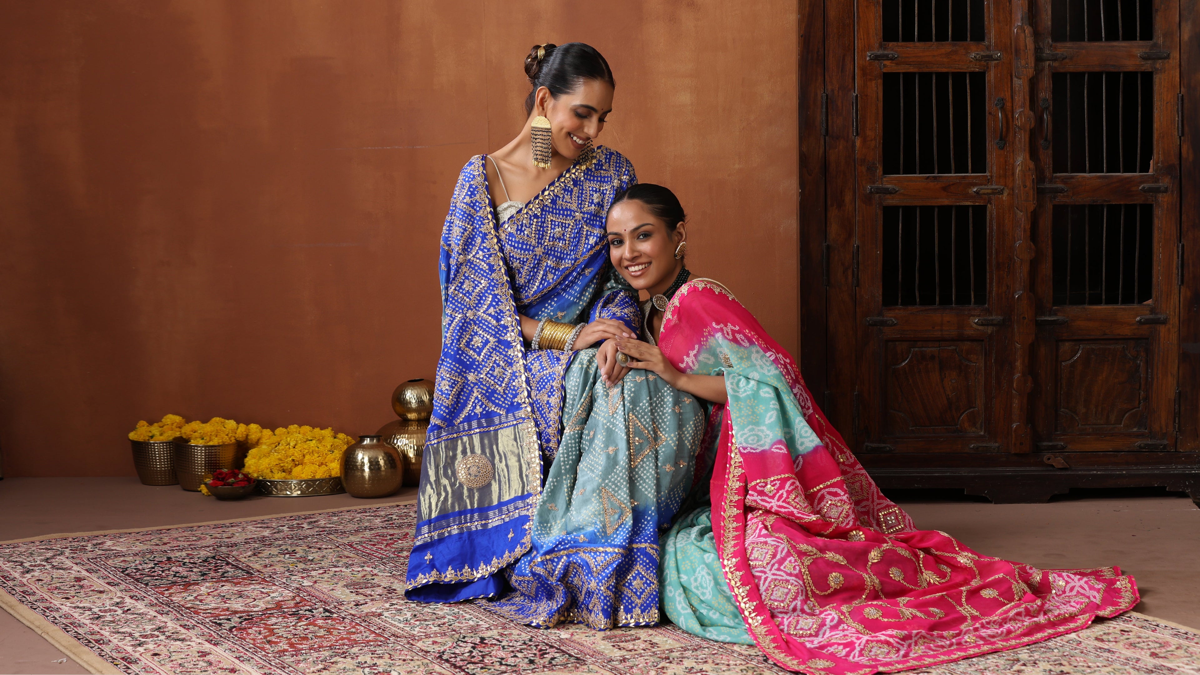 Banarasi Bandhani Sarees