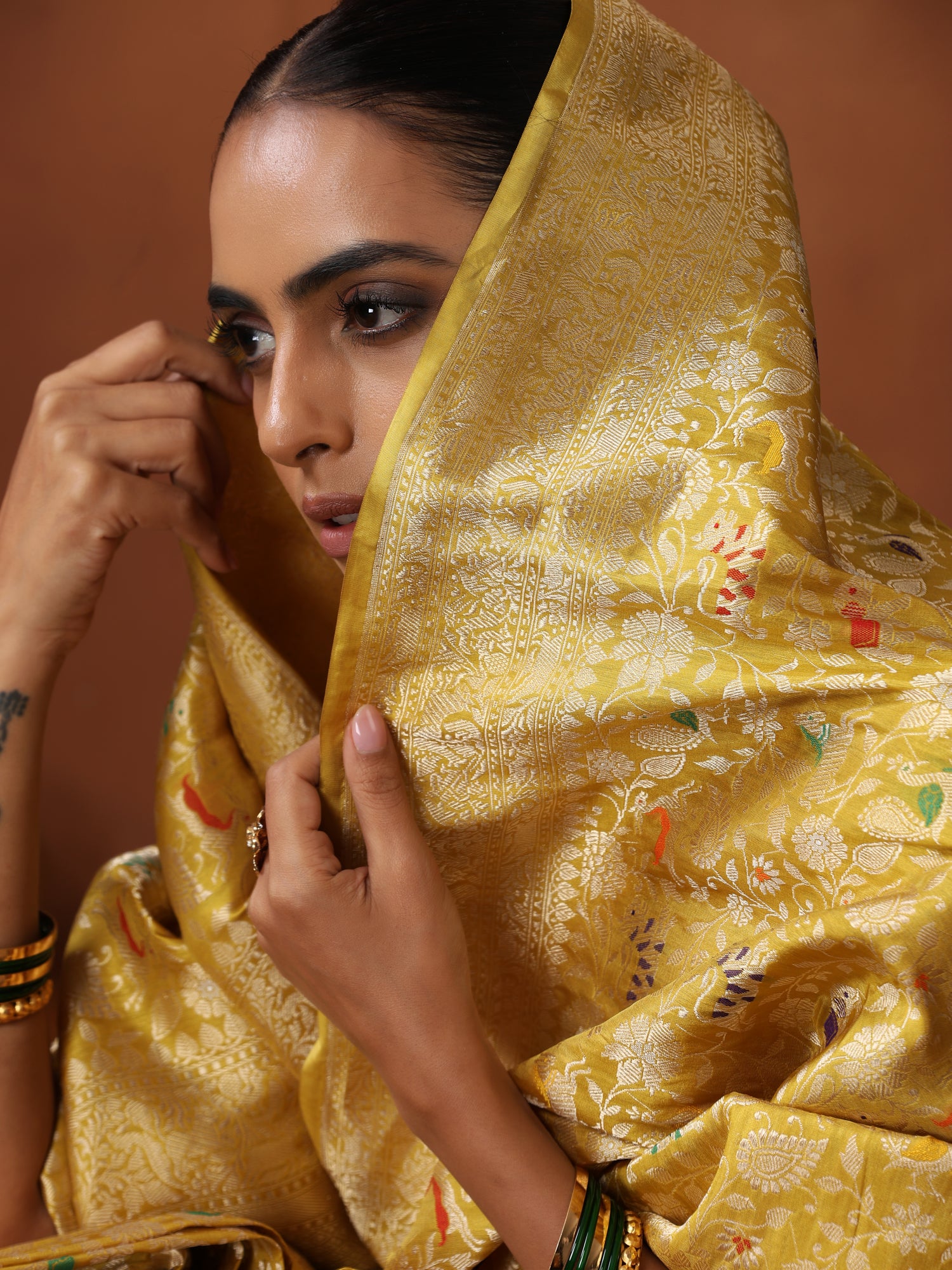 Gold Banarasi Sarees