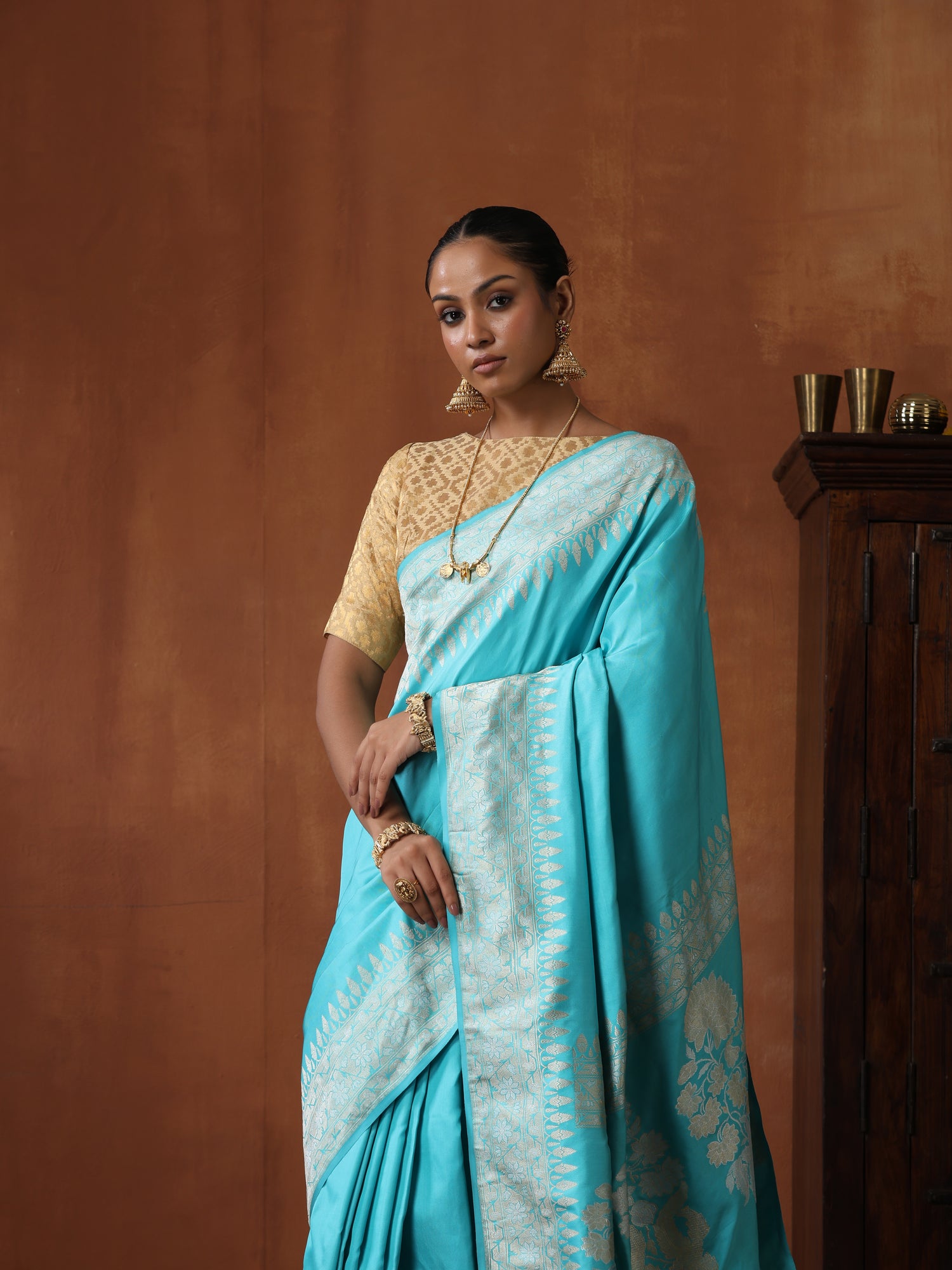 Blue Banarasi Sarees