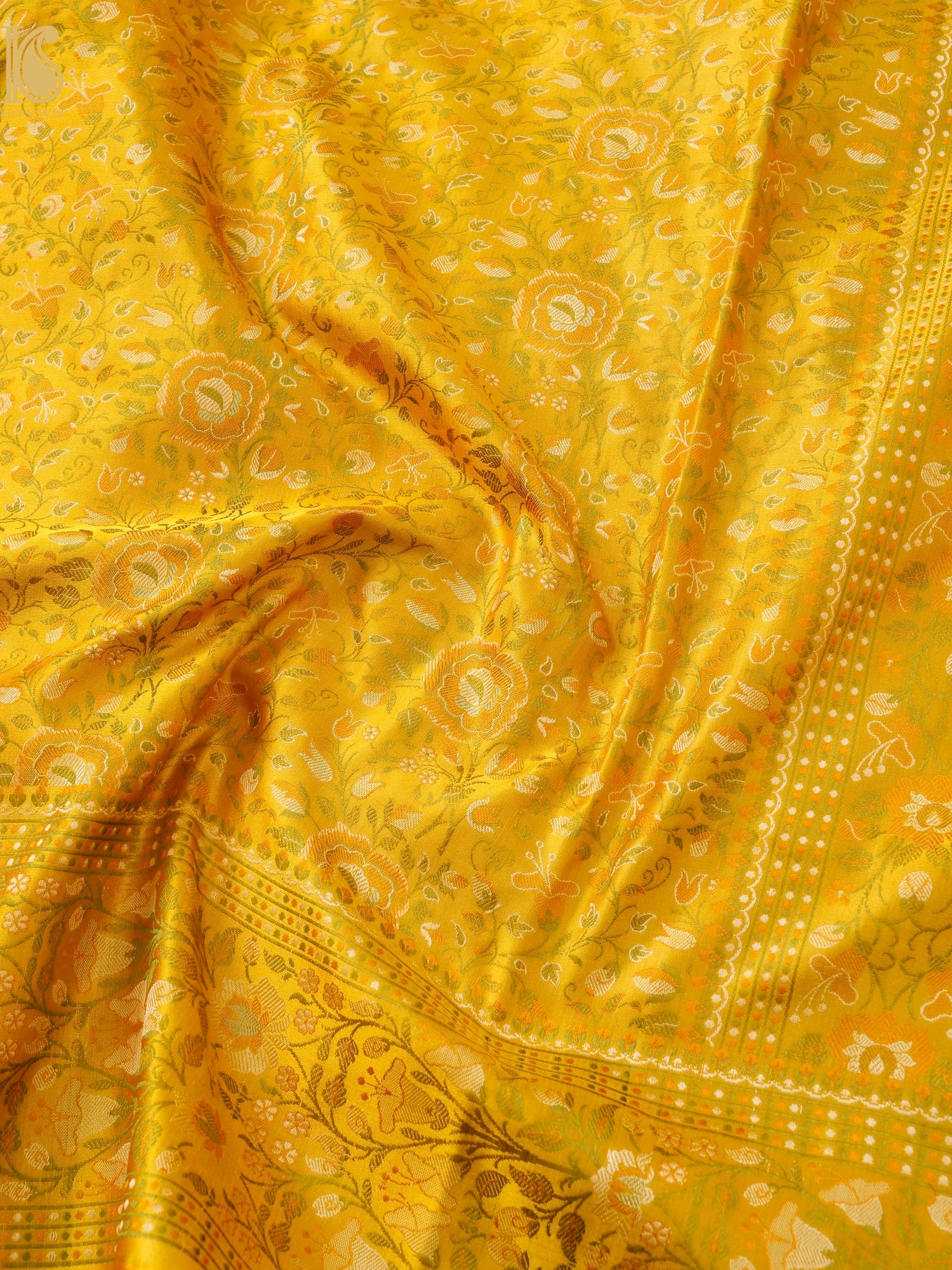 Handloom Banarasi Silk Resham Tanchoi Saree