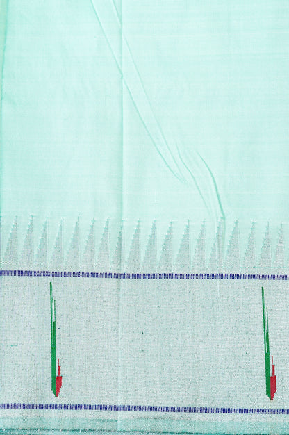 Handwoven Paithani Silk Tissue Saree with Peacock Pallu