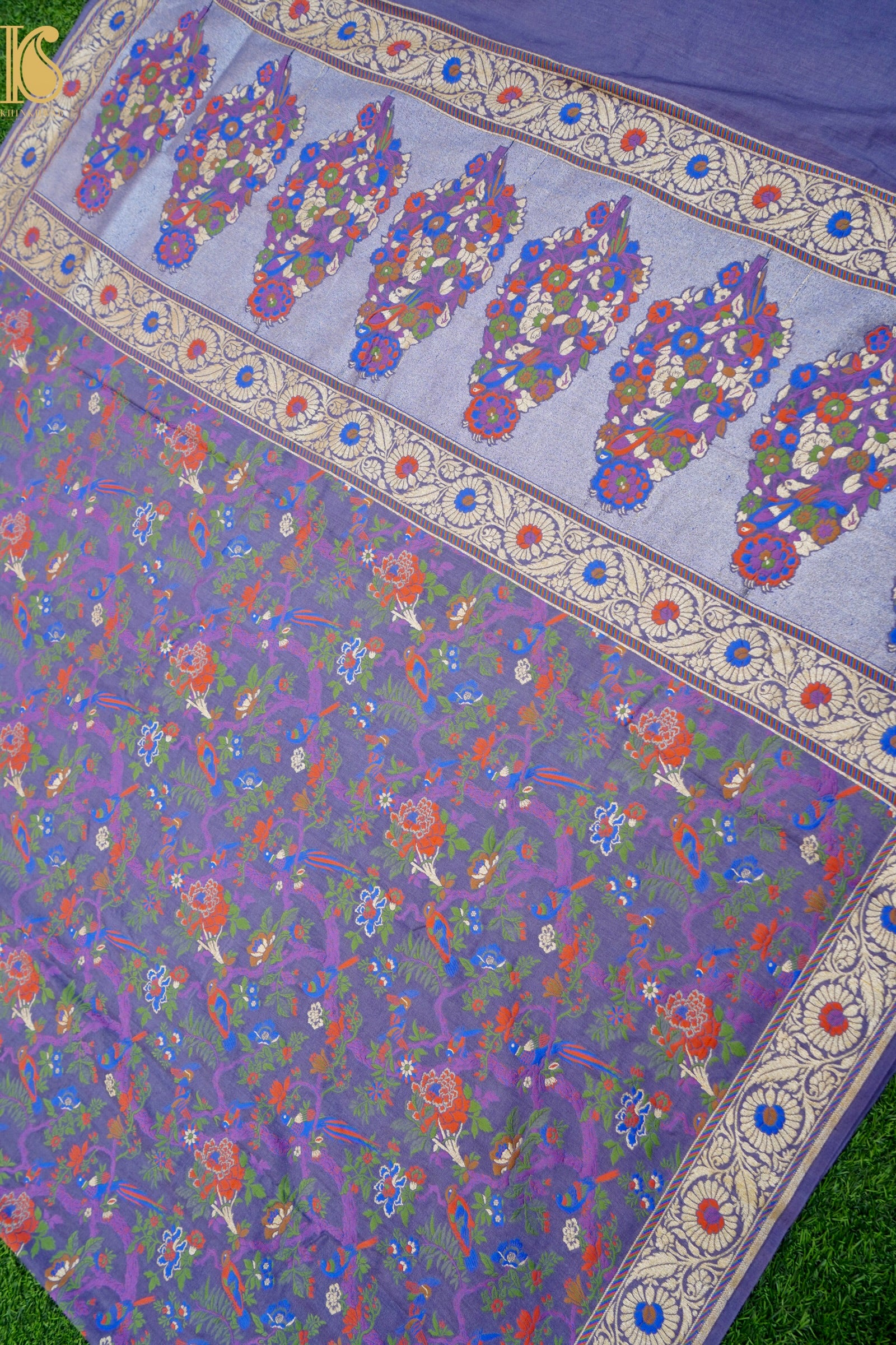 Moonga Silk Meenakari Banarasi Dupatta