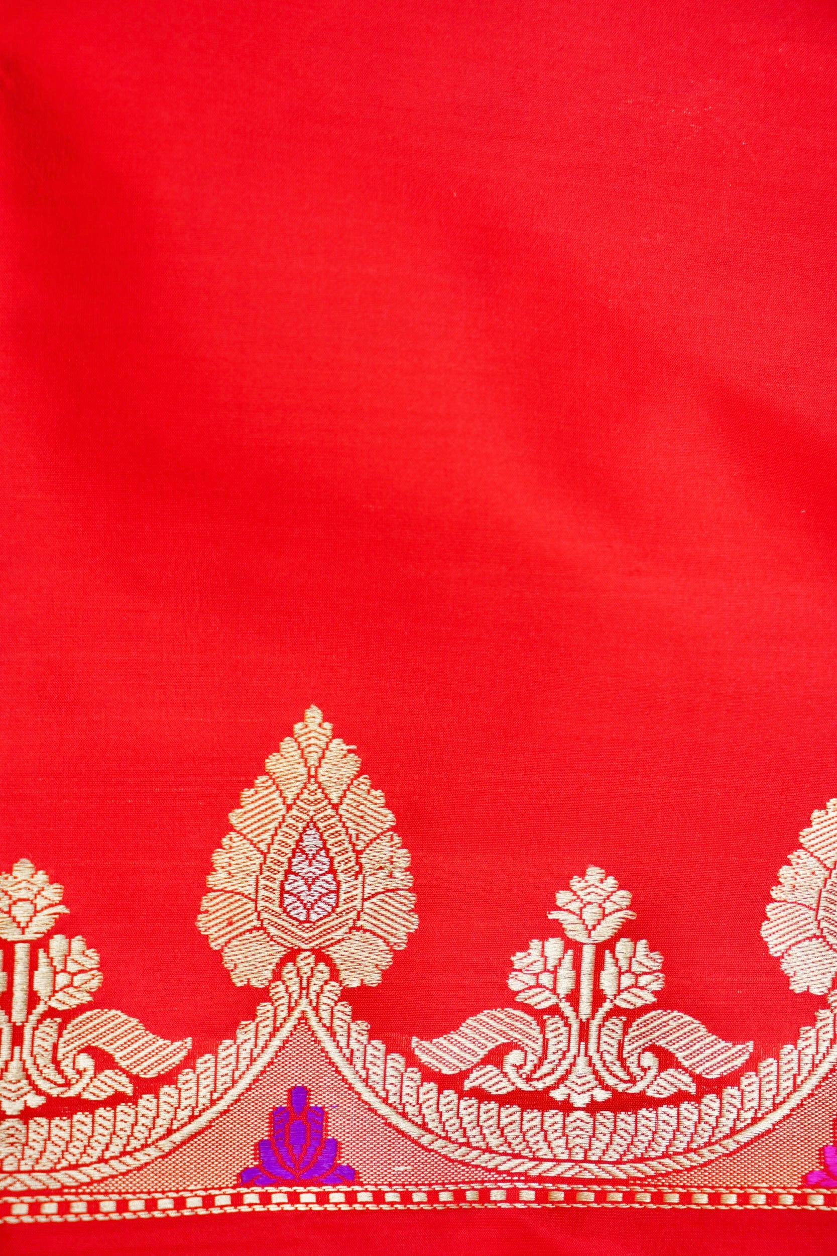 Handloom Banarasi Rangkat Silk Saree