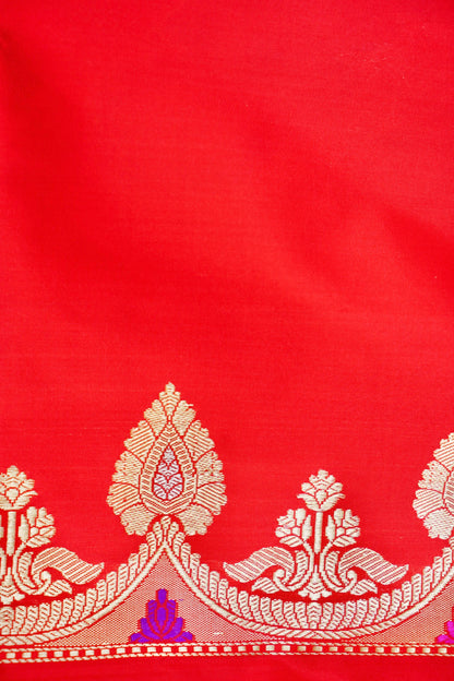 Handloom Banarasi Rangkat Silk Saree