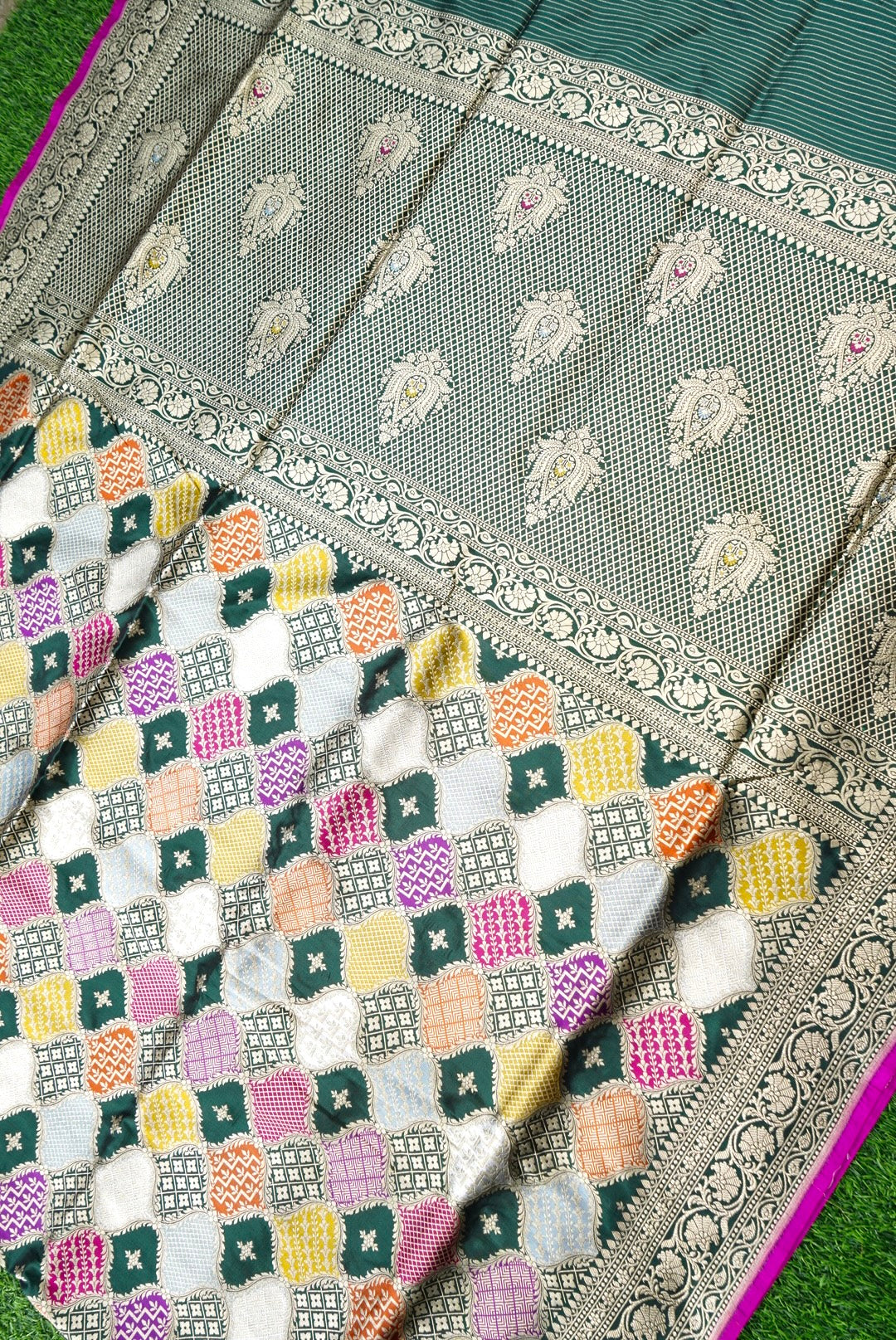 Handloom Banarasi Pure Katan Silk Rangkat Saree