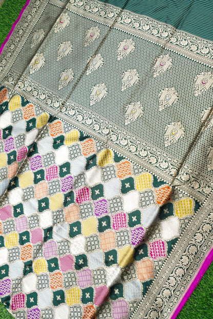Handloom Banarasi Pure Katan Silk Rangkat Saree