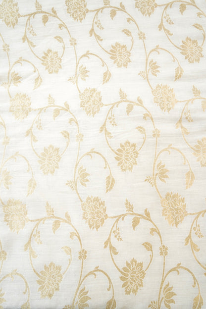 Moonga Silk Handloom Banarasi Dyeable Fabric