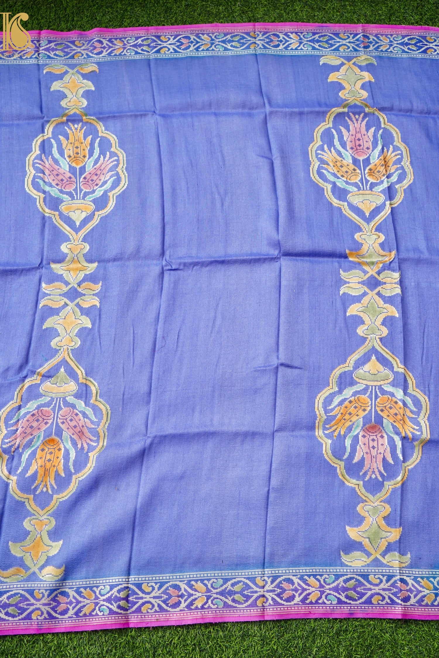 Pure Tussar Georgette Handloom Banarasi Turkish Dupatta