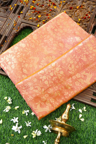 Handloom Banarasi Katan Silk Brocade Shikargah Saree