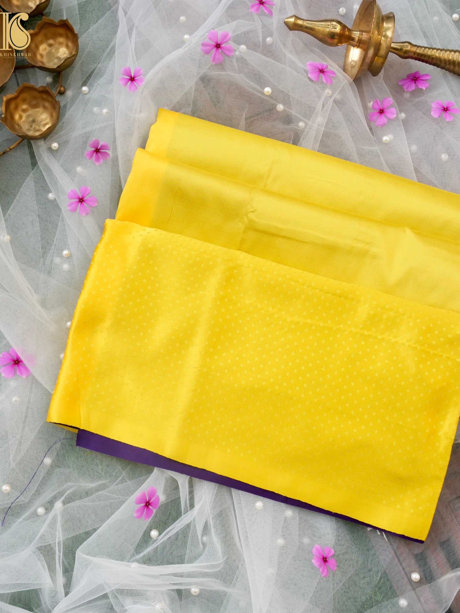 Handwoven Pure Mashru Silk Banarasi Saree