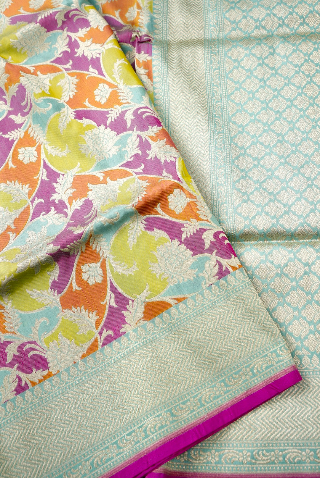 Handloom Banarasi Pure Katan Silk Rangkat Saree