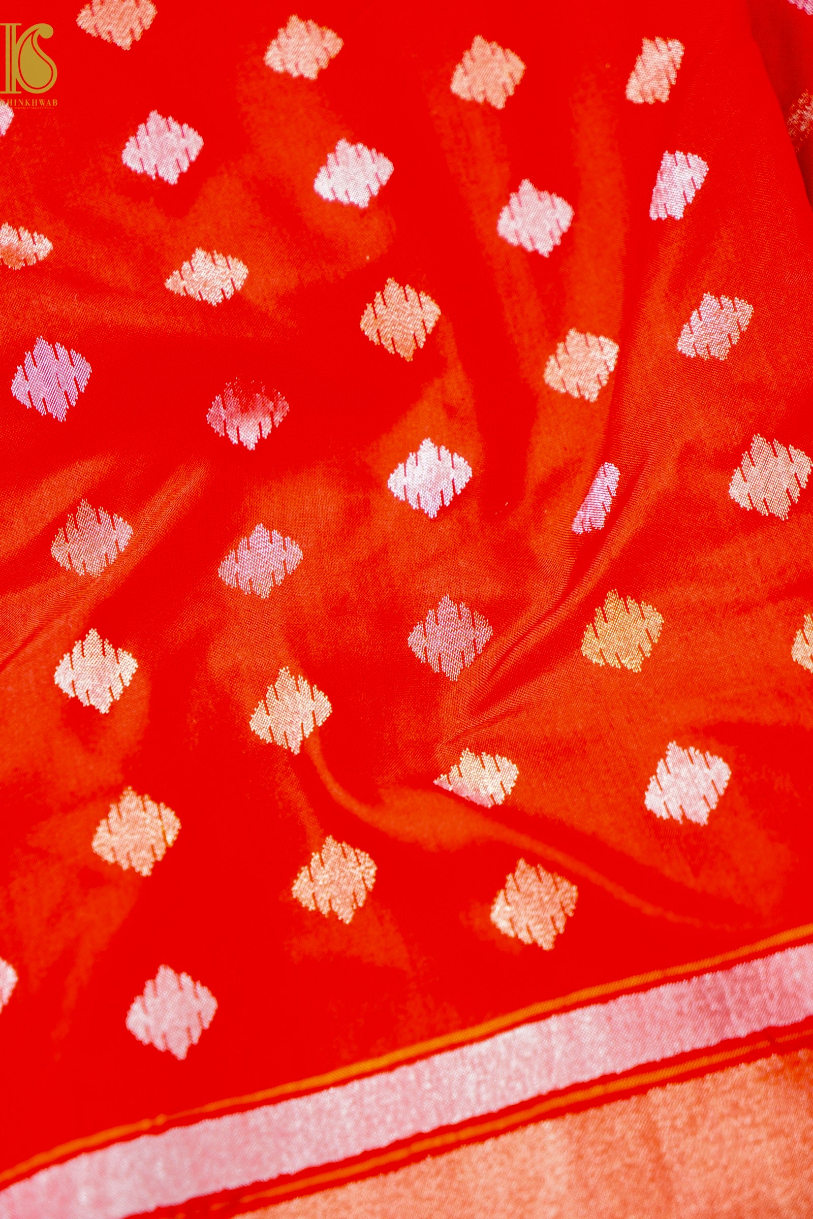 Handloom Banarasi Real Silver Zari Cotton Saree