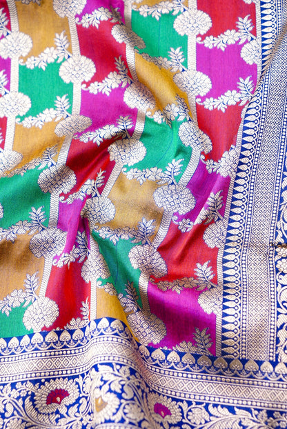 Handloom Banarasi Pure Katan Silk Rangkat Saree