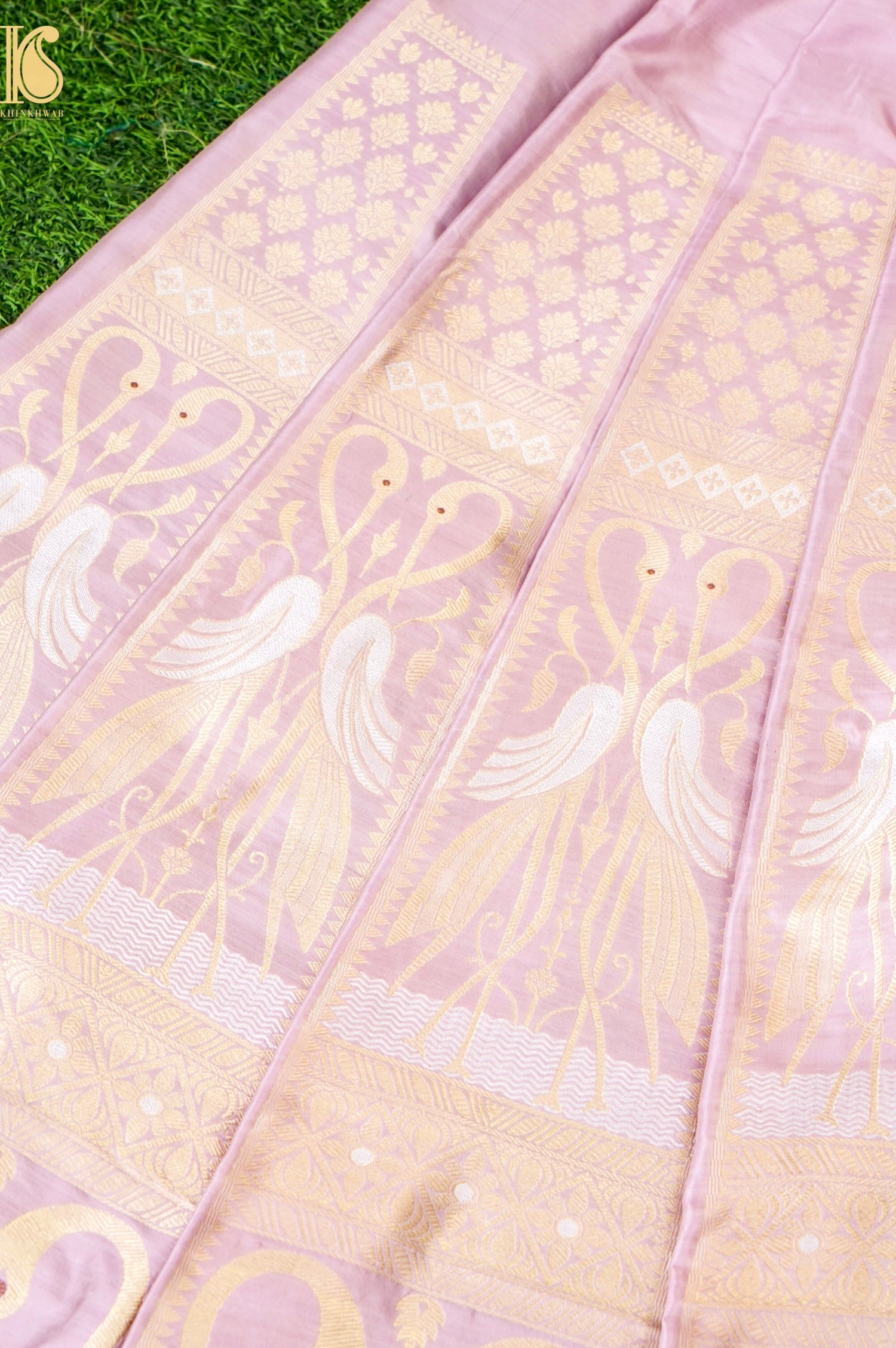 Handloom Banarasi Katan Silk Kalidar Swanwi Lehenga