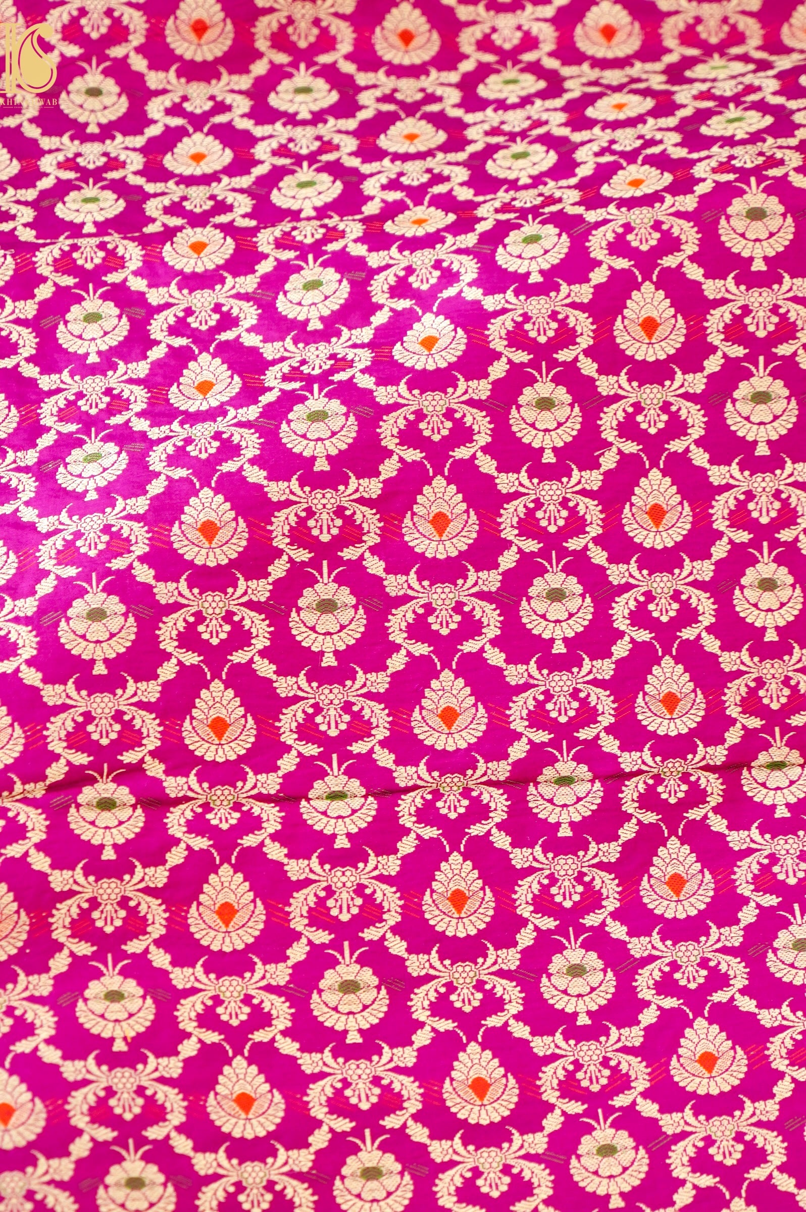 Handloom Banarasi Katan Silk Kalidar Gulrangi Bagh Lehenga