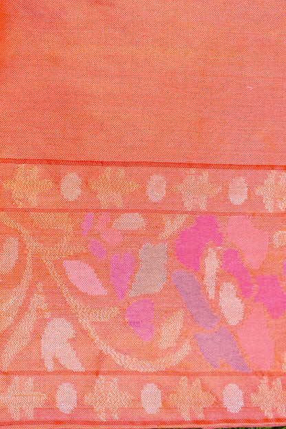 Handloom Banarasi Real Silver Zari Cotton Silk Saree
