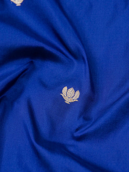 Handloom Banarasi Katan Silk Kadwa Saree in Royal Blue