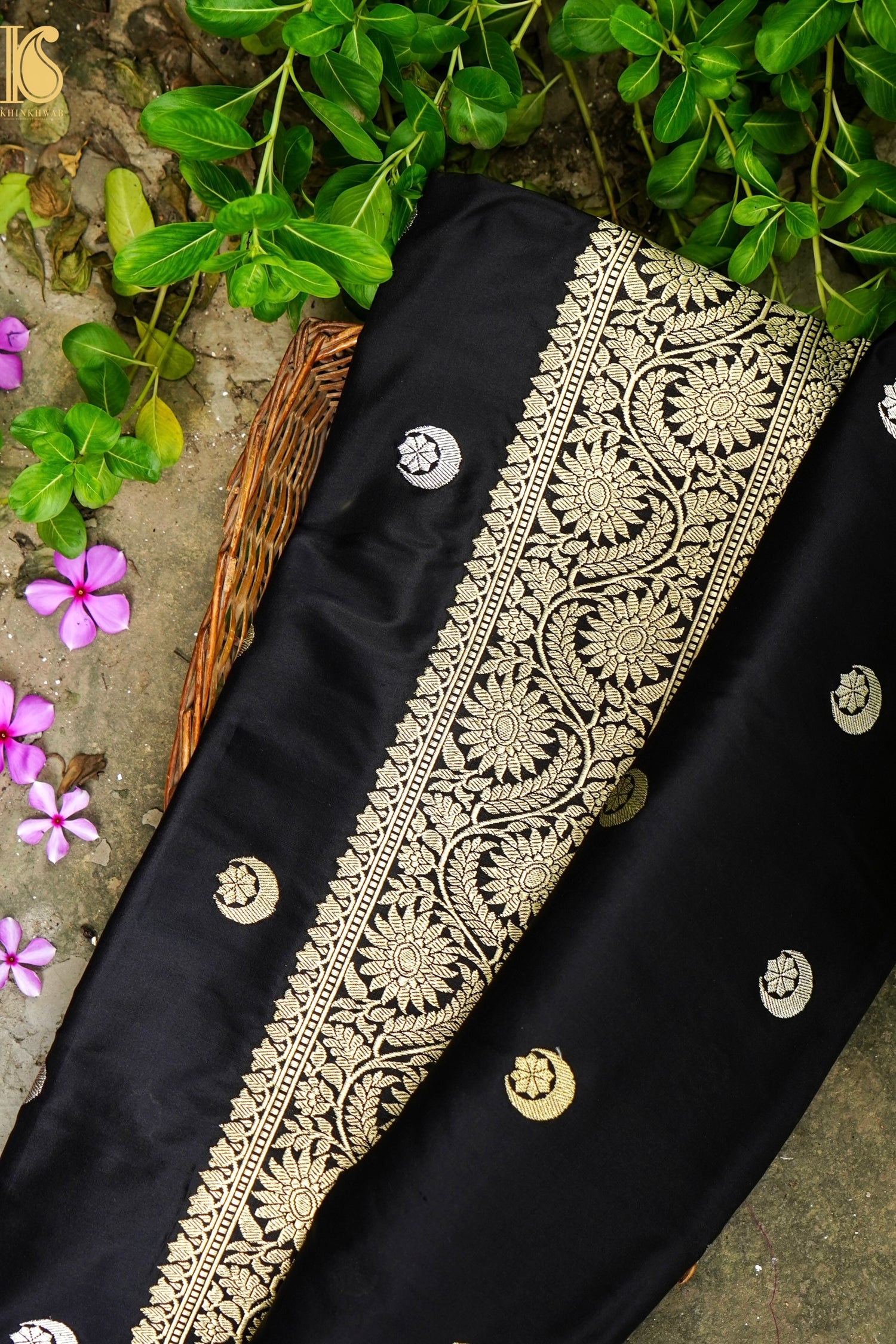 Banarasi Katan Silk Handwoven Chaand Boota Saree