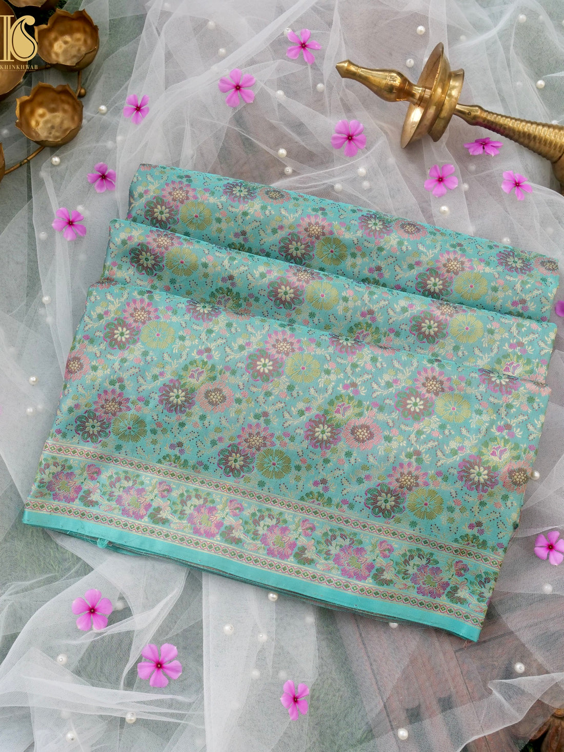 Handloom Banarasi Silk Resham Tanchoi Saree