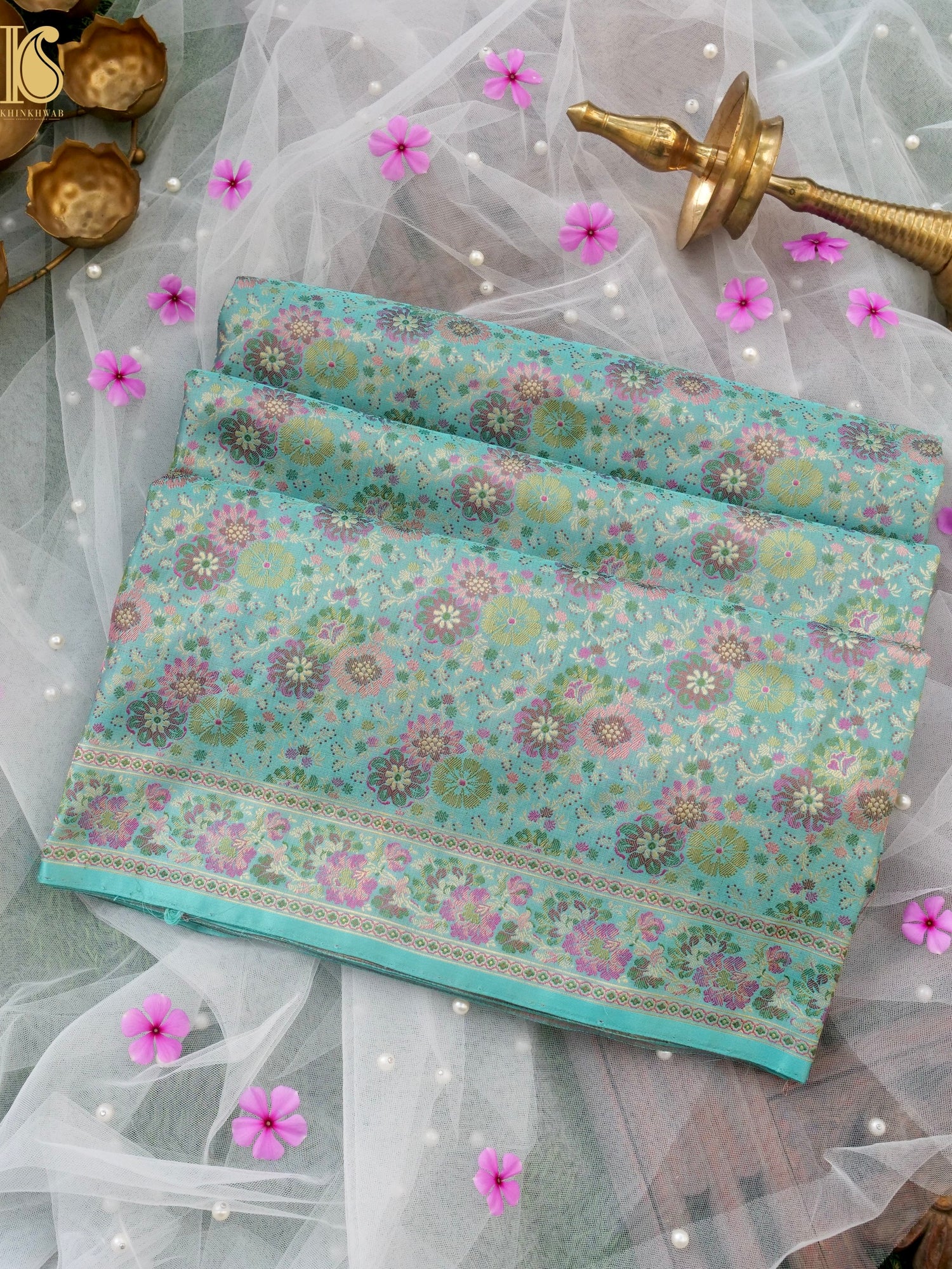 Handloom Banarasi Silk Resham Tanchoi Saree