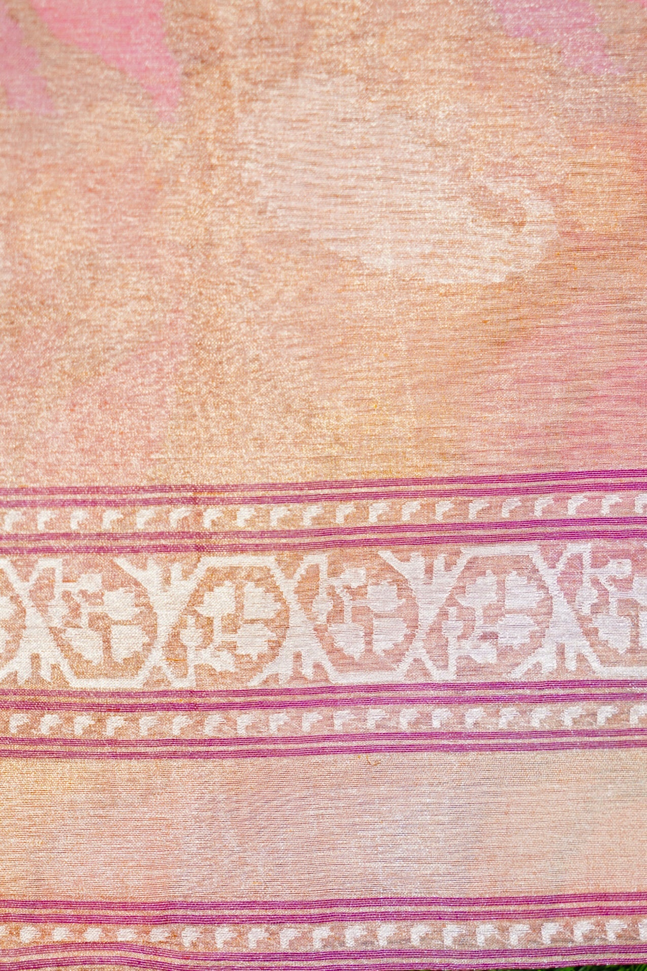 Handloom Banarasi Real Silver Zari Cotton Saree