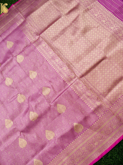 Handloom Banarasi Katan Silk Zari Tanchoi Saree with Kadwa Boota