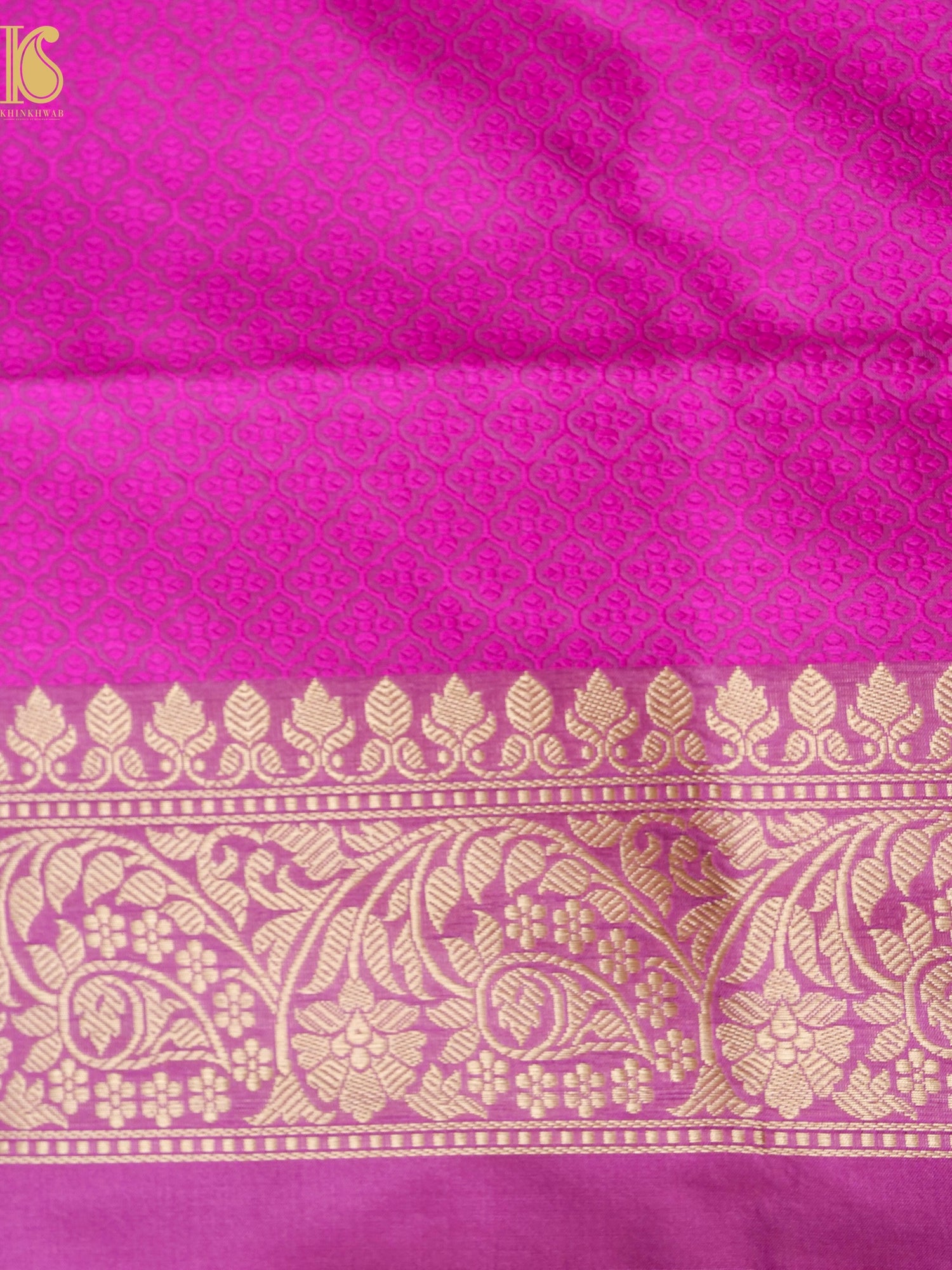 Handloom Banarasi Katan Silk Zari Tanchoi Saree with Kadwa Boota