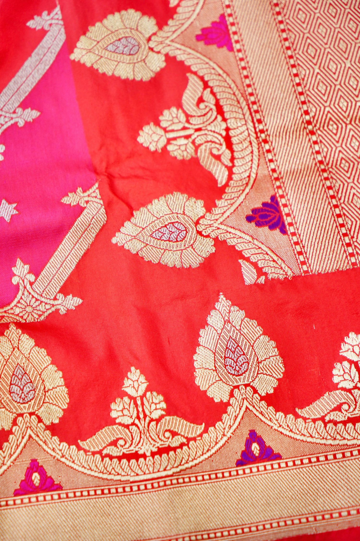 Handloom Banarasi Rangkat Silk Saree