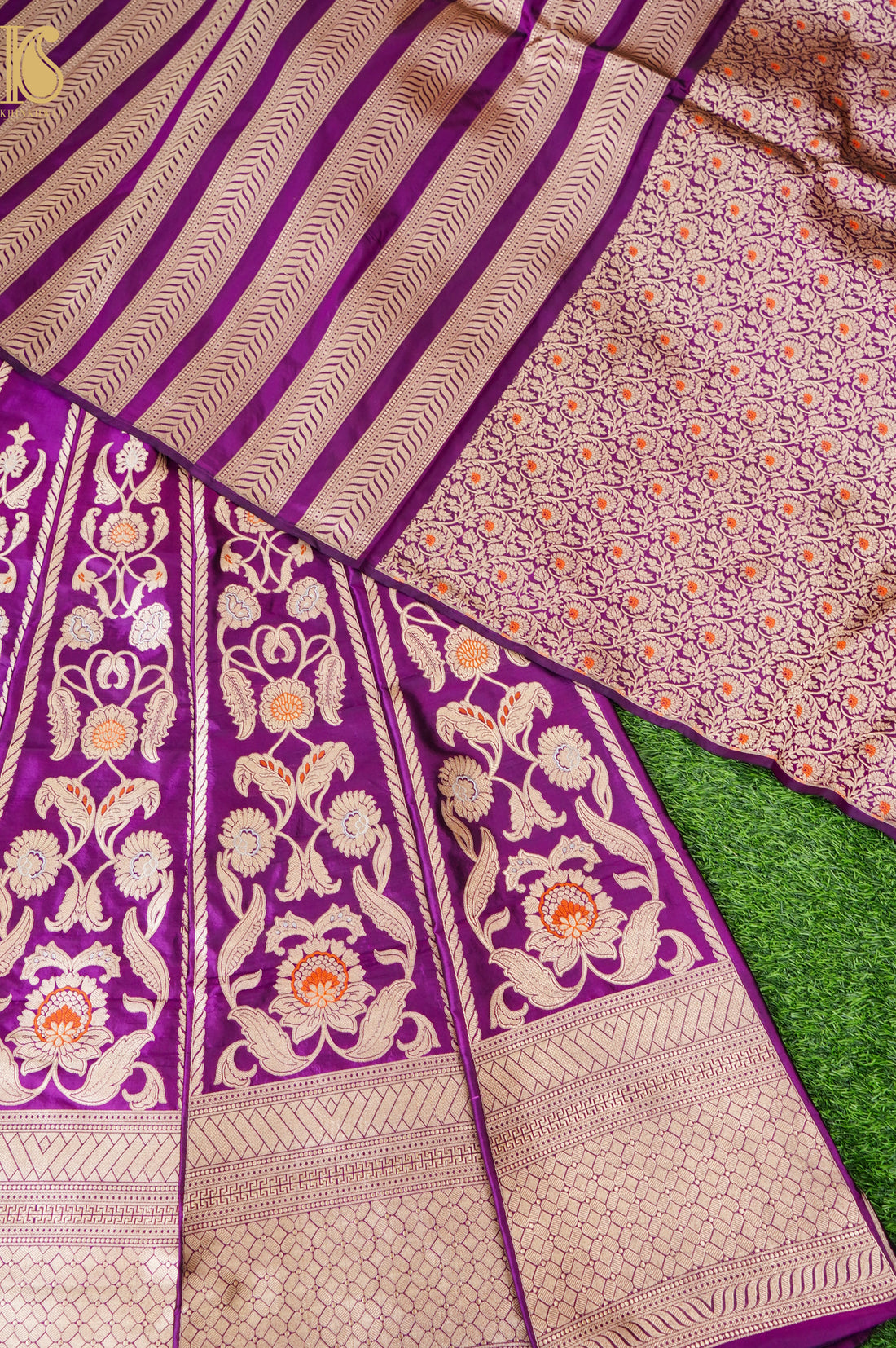 Handloom Banarasi Katan Silk Kalidar Latikaa Lehenga