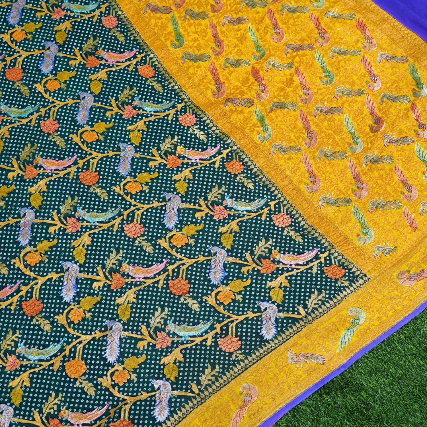 Banarasi Georgette Birds Dupatta