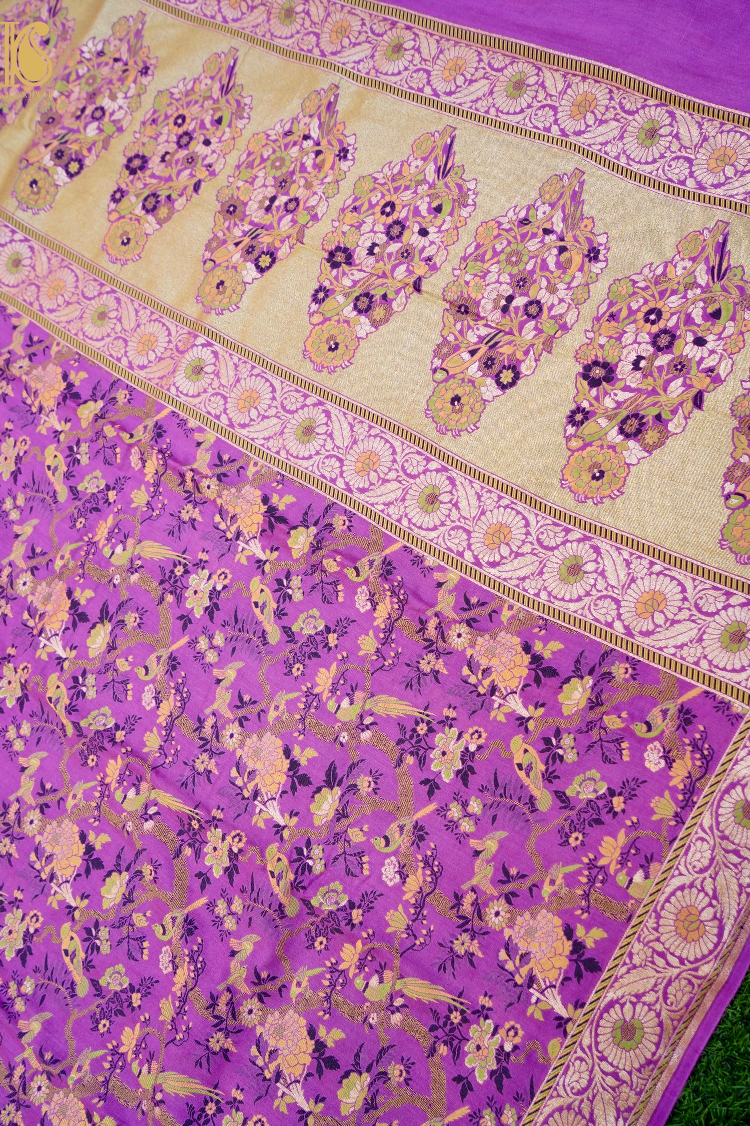 Moonga Silk Meenakari Banarasi Dupatta