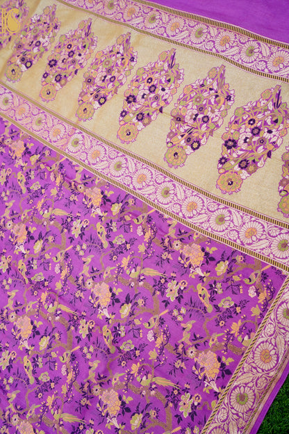 Moonga Silk Meenakari Banarasi Dupatta