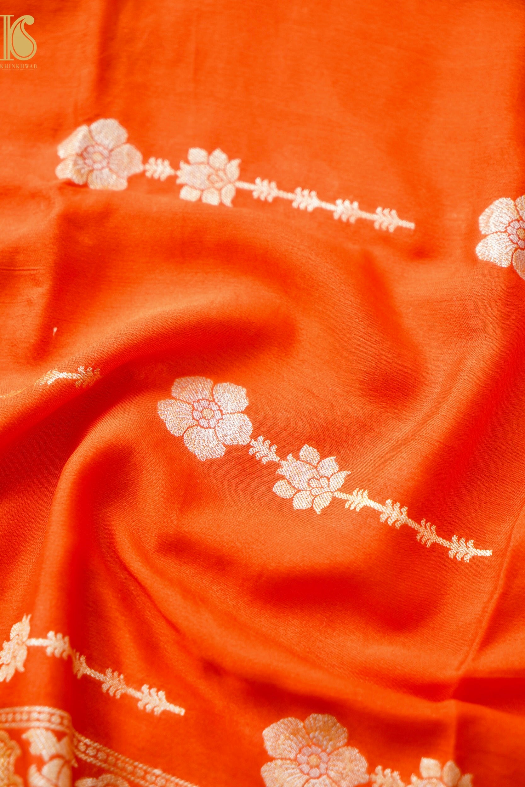 Pure Georgette Silk Meenakari Banarasi Jaal Dupatta