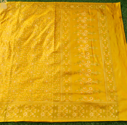 Handloom Banarasi Silk Resham Tanchoi Saree