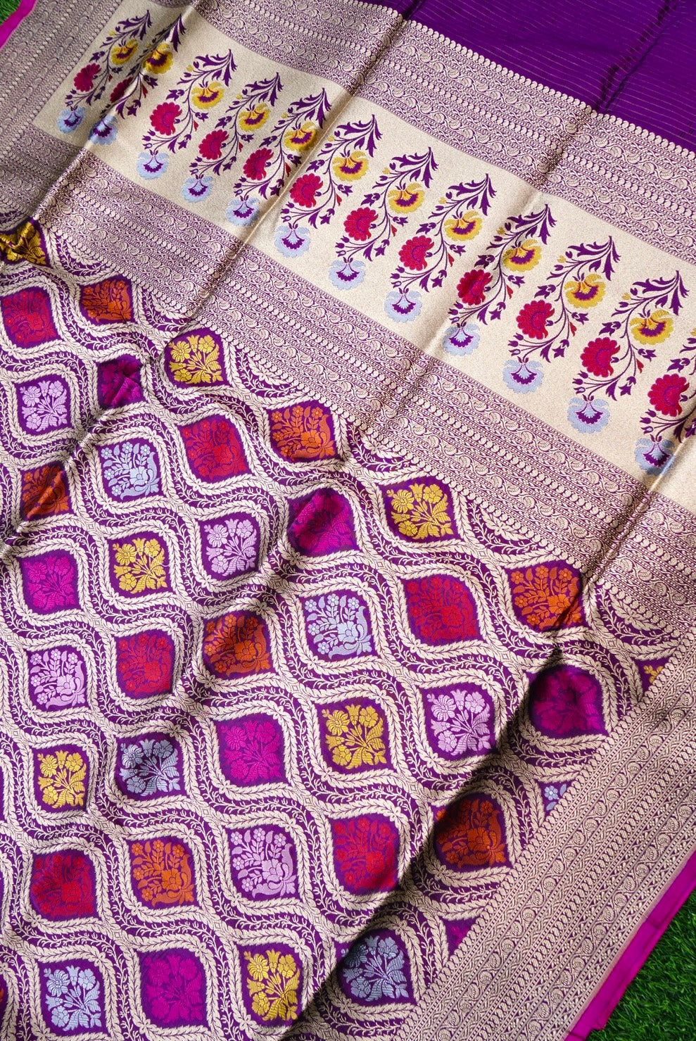 Handloom Banarasi Silk Brocade Saree