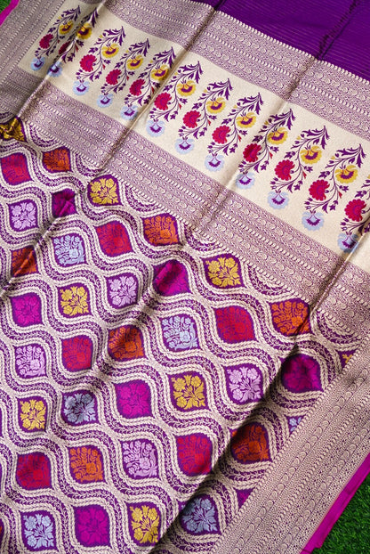 Handloom Banarasi Silk Brocade Saree