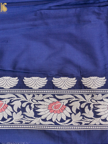 Handloom Banarasi Katan Silk Kadwa Border Saree