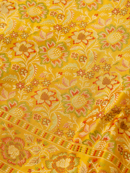 Handloom Banarasi Silk Resham Tanchoi Saree