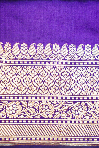 Banarasi Katan Silk Handwoven Kadwa Jaal Saree