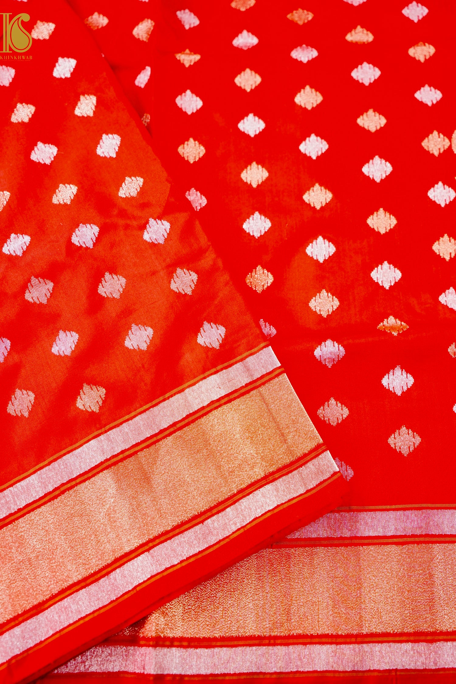 Handloom Banarasi Real Silver Zari Cotton Saree