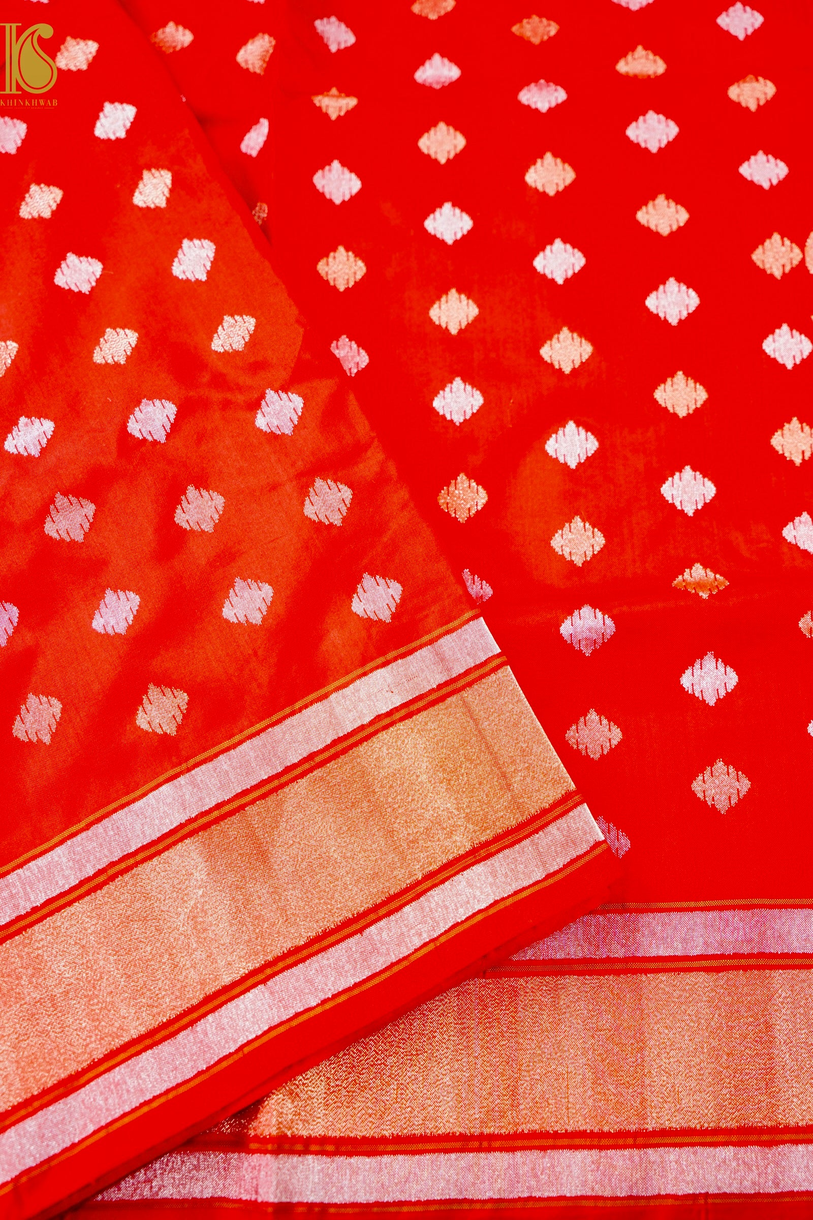 Handloom Banarasi Real Silver Zari Cotton Saree